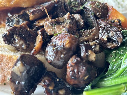 Mushrooms on toast   at Midnight Espresso in Wellington