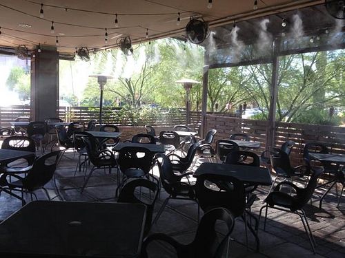 larger back patio area  at Picazzo's Healthy Italian Kitchen in Scottsdale