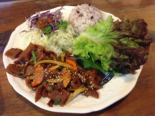 Bulgogi plate. at Dajeon Cafe in Busan
