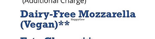 Vegan cheese  at  Barro's Pizza - Phoenix 4 in Phoenix