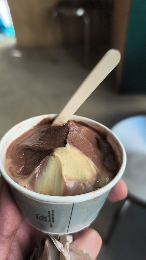 Festuc de Lleida amb xocolata at Pot Helados in Barcelona
