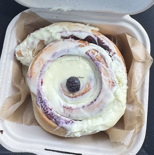 Blueberry lemon brioche roll   at Just Enjoy in Grand Rapids