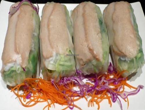 freshy rolls at Vegan Glory in Los Angeles