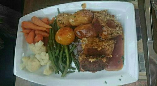 vegan nut roast at The Golden Lion Pub in Winchester