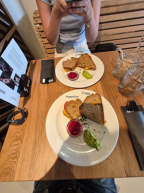 the vegan tosti! which means grilled "cheese" at 30ML Coffee & Food Almere in Almere