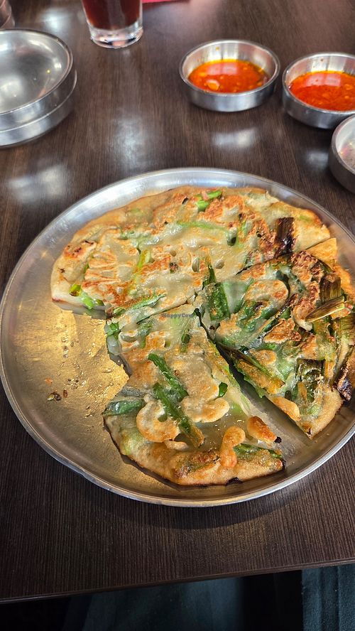 Pajeon (korean vegetable pancake) at Gogi Matcha Korean Restaurant in Cologne
