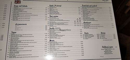 Karte englisch at Sea Side Restaurant in Illes Balears