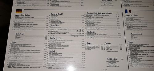 Karte deutsch at Sea Side Restaurant in Illes Balears
