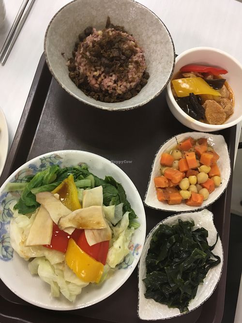 combo meal at Taiwan Sù 食在地台灣素食堂 in Taipei