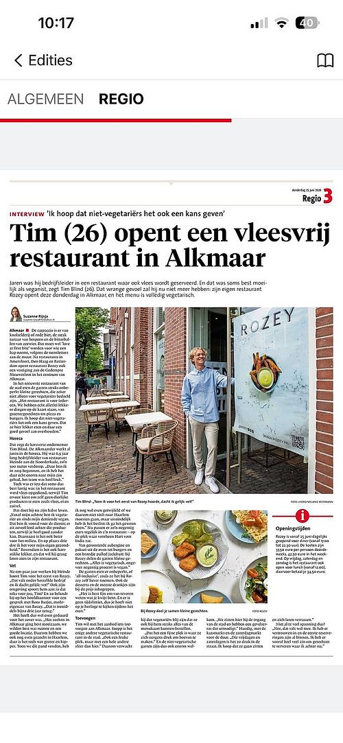 .  at Rozey Alkmaar in Alkmaar