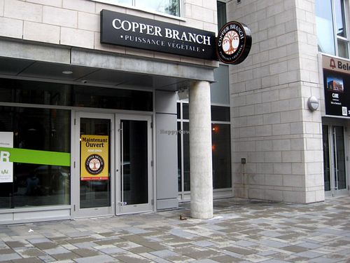 Storefront at Copper Branch - Bishop in Montreal