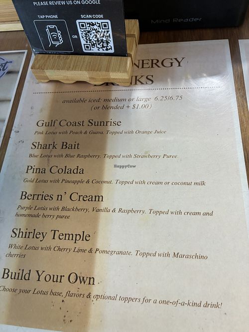 Menu   at Buzzed Brew Coffee in Pensacola
