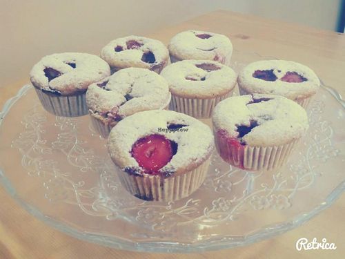 Vegan Strawberry-Hazelnut Muffins  at Ghiotto Take-Away in Verona
