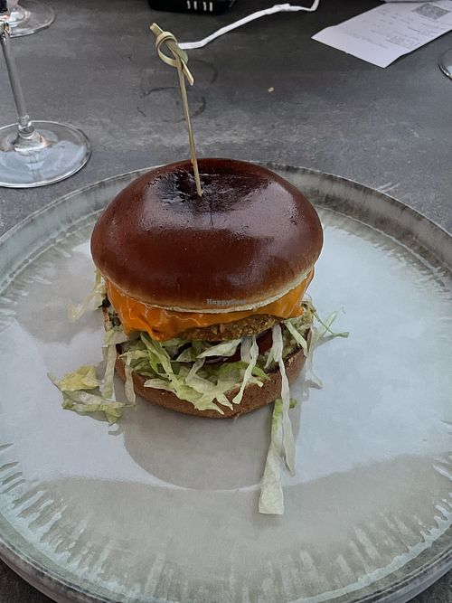 Vegan burger (mushroom based)  at Jay's in Graz