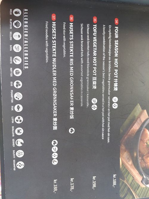 Two vegan dishes: four season hot pot, tofu vegetar hot pot at Garden Restaurant & Bar in Kongsberg