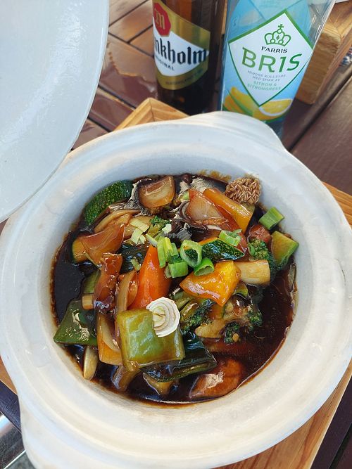 Four season hot pot at Garden Restaurant & Bar in Kongsberg
