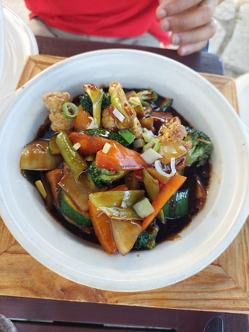 Tofu vegetar hot pot at Garden Restaurant & Bar in Kongsberg