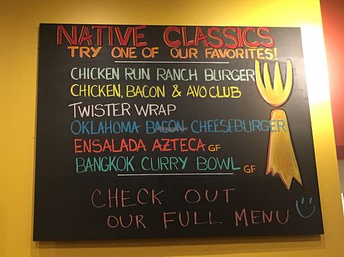 read the decor :) at Native Foods - Clairemont Mesa in San Diego