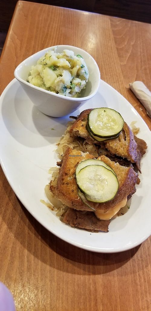 Ruben with Potato Salad at Native Foods - Clairemont Mesa in San Diego
