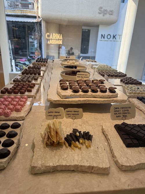 Assorted chocolate with 10~ vegan options   at Slab Crafted Chocolate in Bali