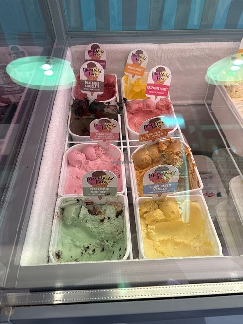 Sorbets and PB ice creams   at The Ice Cream Parlour in Dawlish