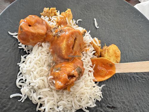 Soy chunks vegan curry  at Dhaba Box in Melton South