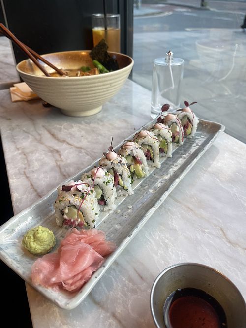 Vegan sushi   at L Ü C K Y - RAMEN | SUSHI | COCKTAILS in Manchester