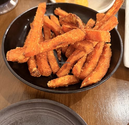 sweet potato chips  at Oshima in Frankston