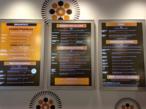 Menu at Protein Bar - 19th St in Washington