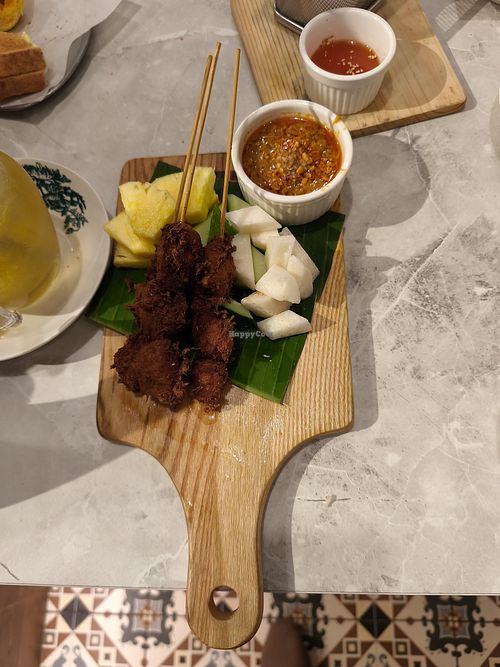 Vegan satay at The Local Kopi Malaya Signature in Selangor