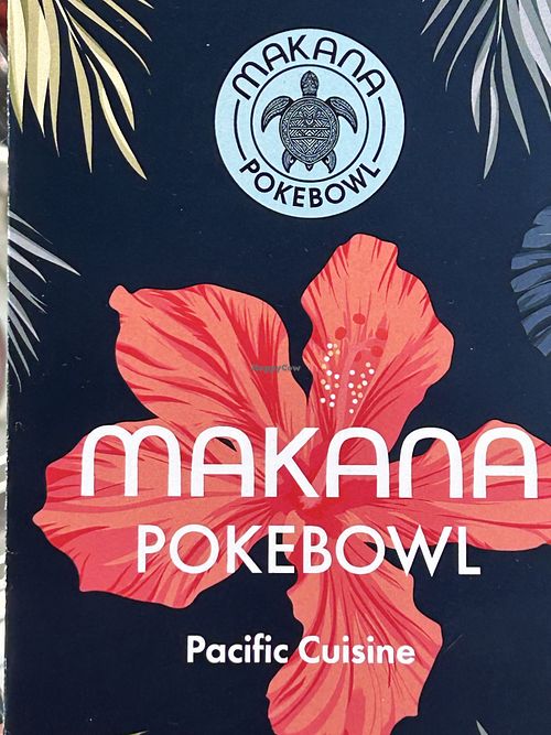 Two vegan bowls including vegan chicken  at Makana Poké Bowl in Baden-baden