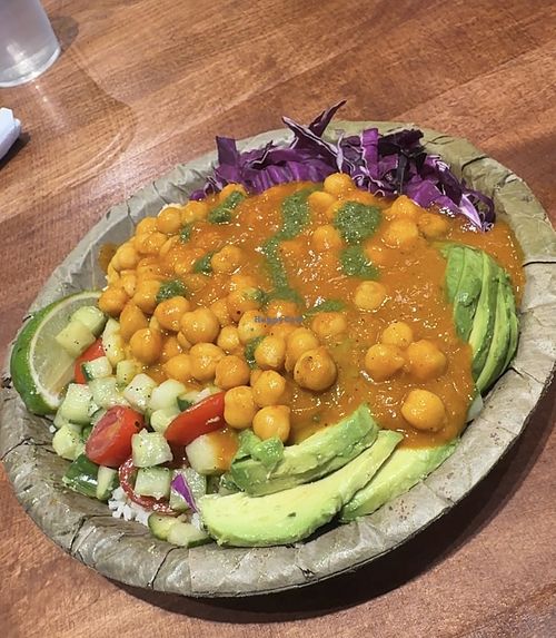 Avocado tikka bowl (sub with chickpeas)  at Avocado Theory  in Lincolnshire