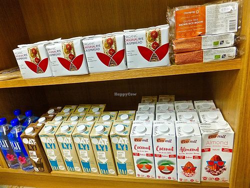 Vegan mochi and oat milk at Wholesome in Gorey