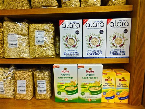 Gluten-free/vegan cereals  at Wholesome in Gorey