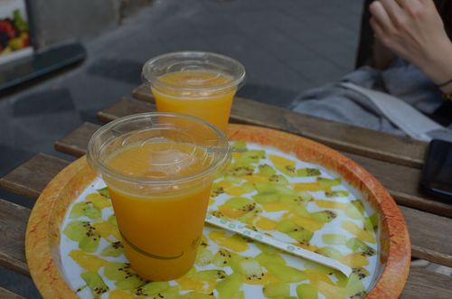 Juices at Vegan Art in Naples