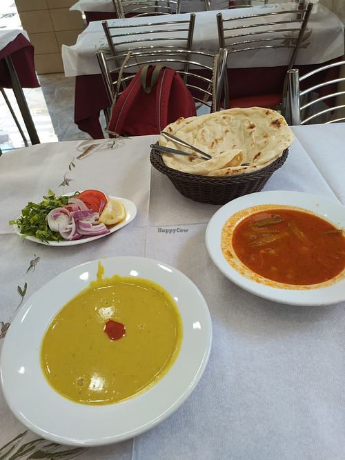 Okra and lentil soup at Sara Kurdish Restaurant - Middle Eastern restaurant in Athina