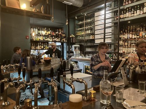 Bar area  at Leon's Full Service in Decatur
