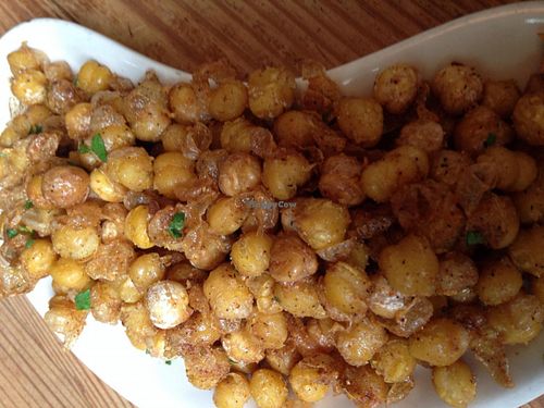 Fried chickpeas at Leon's Full Service in Decatur