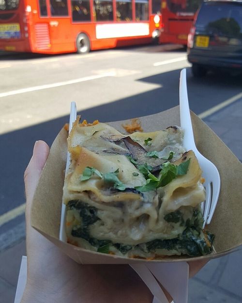 lasagne at Vegan Garden London - Food Stand in South East London