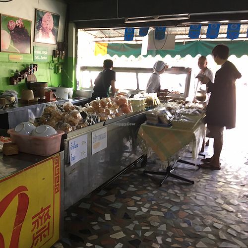 point and choose vegan buffet at Tamachat in Chiang Rai