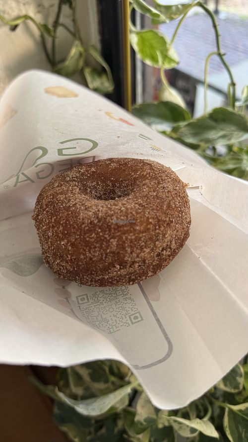 Vegan cinnamon donut   at Godega - Market &amp; Coffee Bar in Omaha