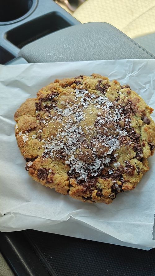 Salted chip cookie at Bavarian Bagel Co. in Cashmere