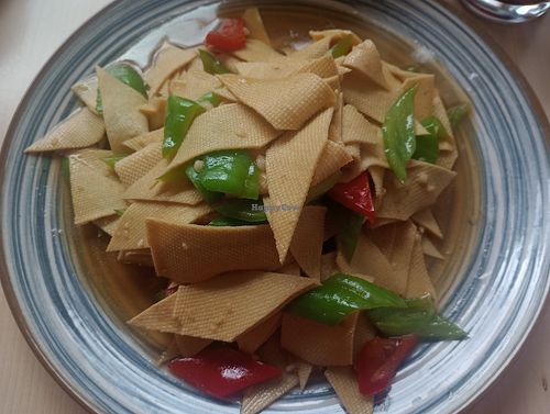 Tofu with peppers (medium spiciness) at Kimi in Leipzig