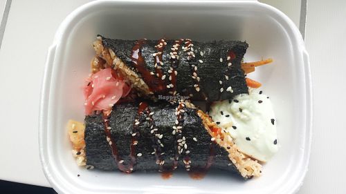 Kimchi wraps at Baszta in Wroclaw