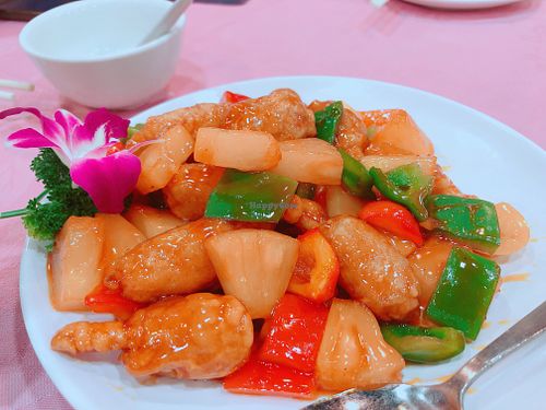 Sweet and sour pork at Bodhisattva - Mong Kok in Kowloon