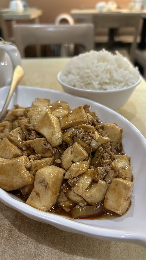 Mapo tofu  at Tin Yu Vegetarian in Kowloon