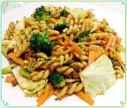 Korean Spicy Wild Vegetable Fusilli at Cafe La Fresco Veggie - Enterprises Square in Kowloon