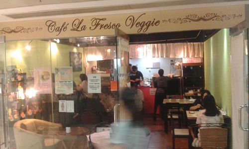 Shop front at Cafe La Fresco Veggie - Enterprises Square in Kowloon