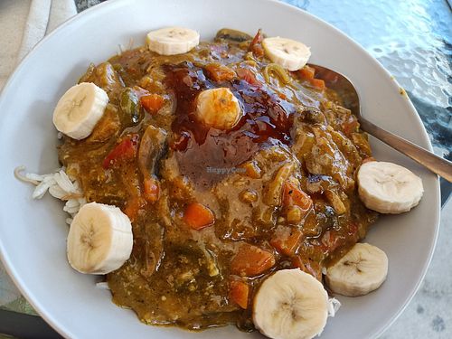 Daily special: curry (not on regular menu) at Falafel Abu Dany in Larnaca