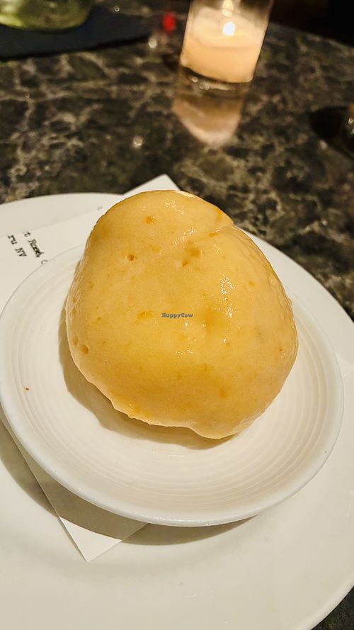 Dessert: seasonal Apricot Sorbet  at Buccan Sandwich Shop in Palm Beach